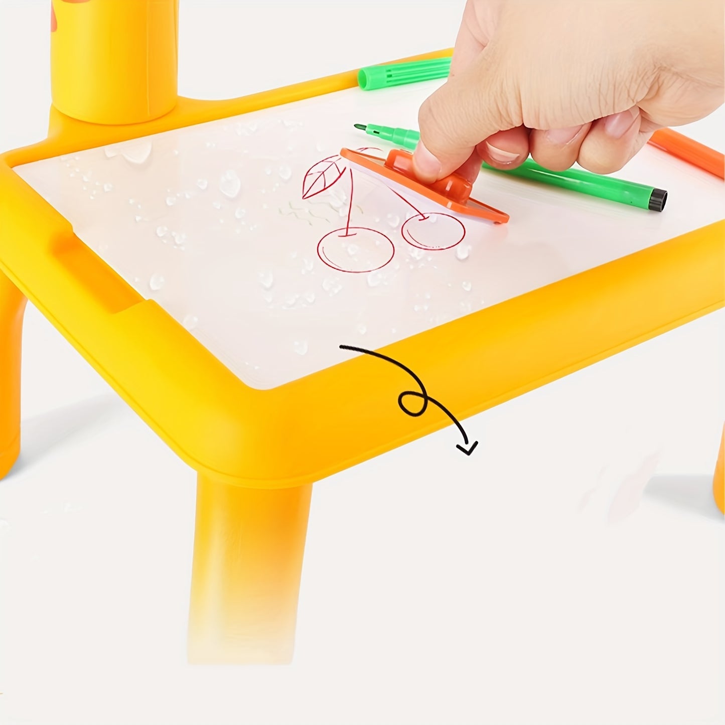 Erasable Graffiti Board Puzzle Toy With Projection Light, Birthday Gifts For Girls And Boys