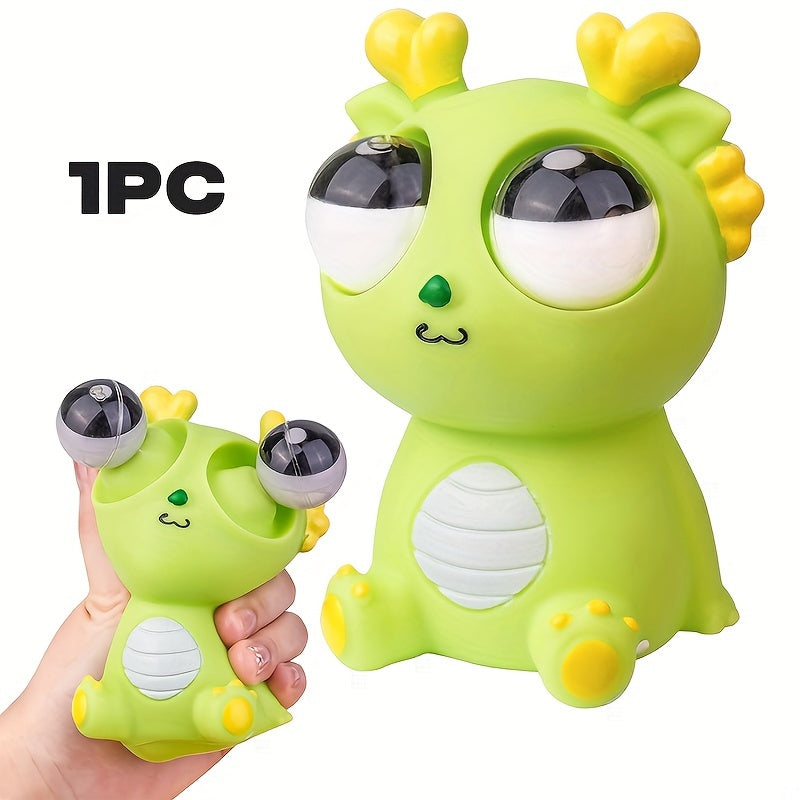 Squeeze Dragon Pop Out Eyes Toys, Eye Popping Dragon Stress Relief Squeezy Toy | Gift for her & Him | Perfect for Your Cuties