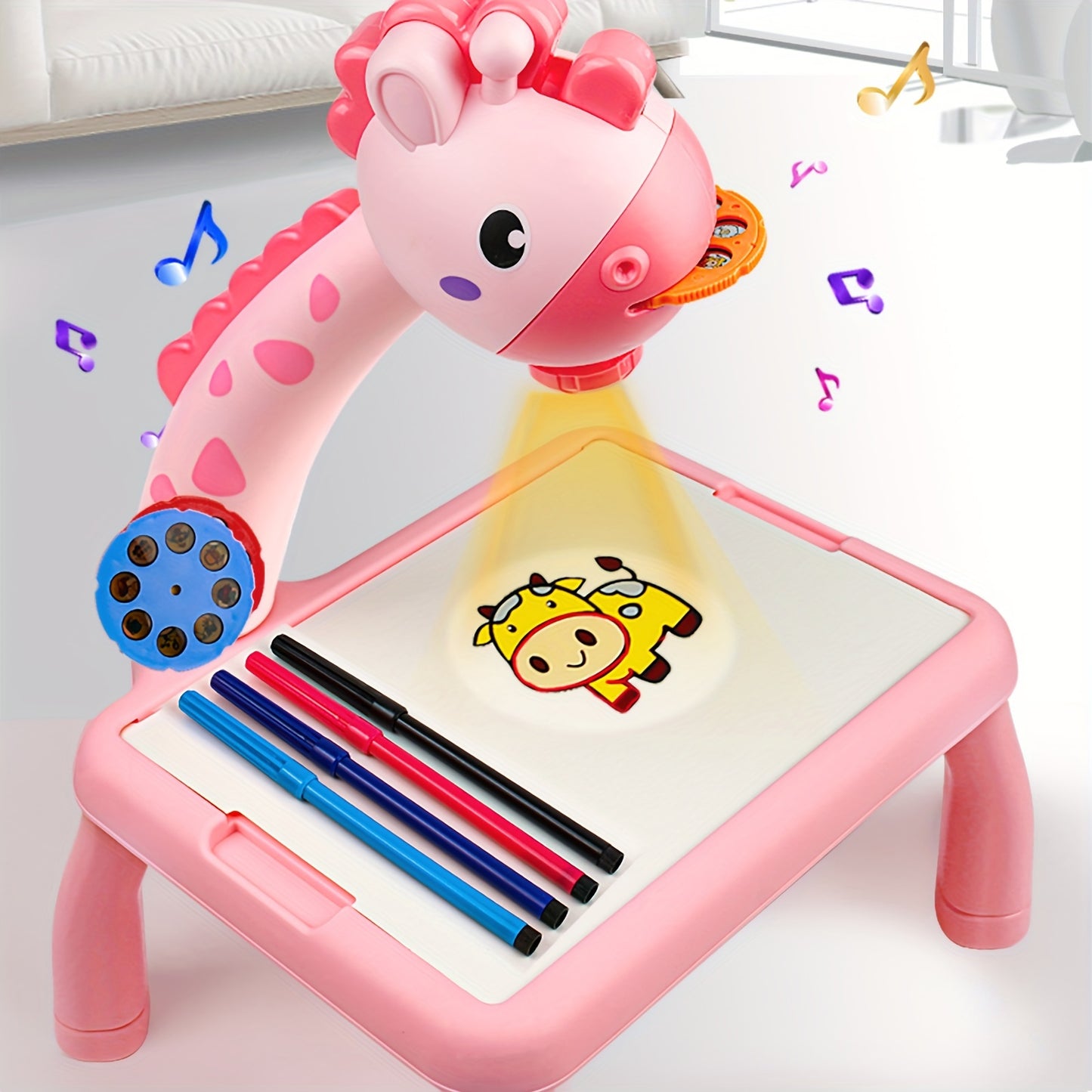 Erasable Graffiti Board Puzzle Toy With Projection Light, Birthday Gifts For Girls And Boys